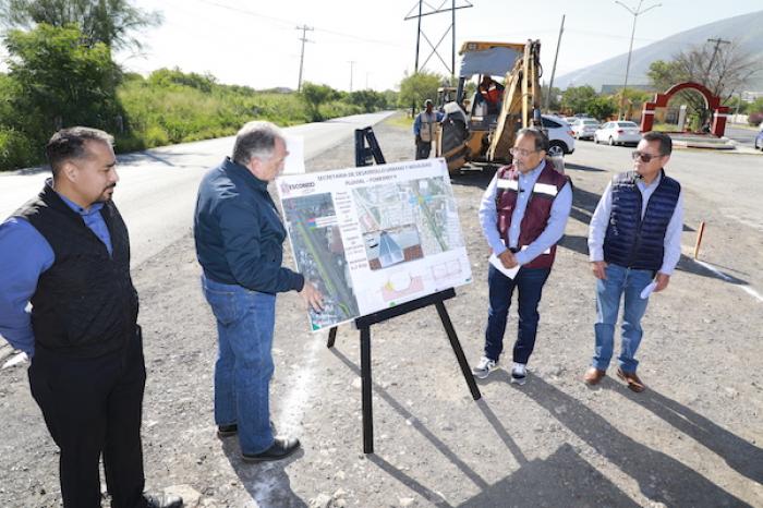 Inicia Escobedo construcción de pluvial en la colonia Fomerrey 9 