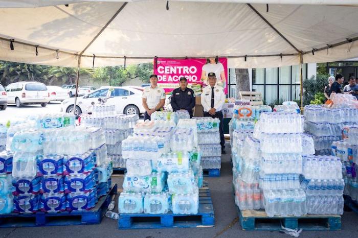 Entregan Policías y Tránsitos de Guadalupe donativos para familias del sur de Nuevo León