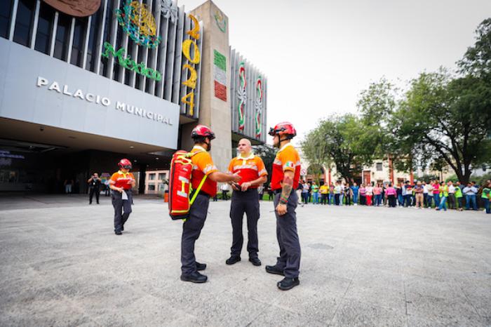 Monterrey participa en el Simulacro Anual de 