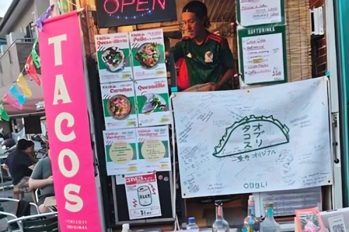 Japonés sueña con visitar México mientras conquista Kioto con su puesto de tacos