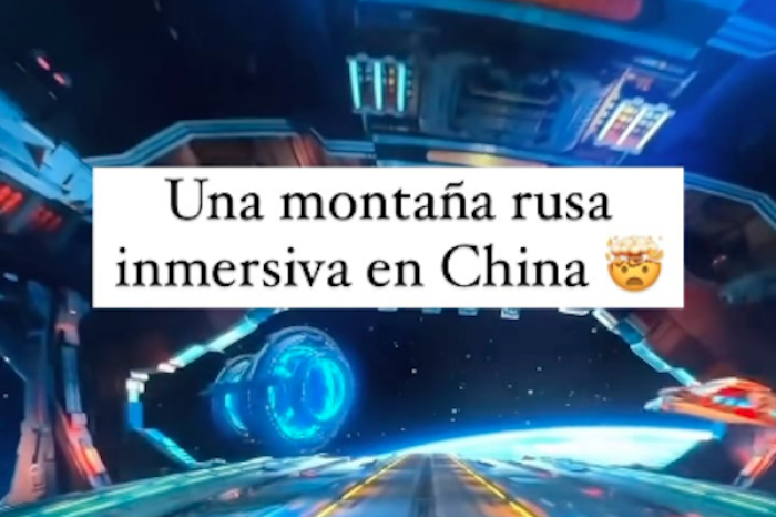 China sorprende al mundo con una montaña rusa inmersiva que simula un viaje espacial