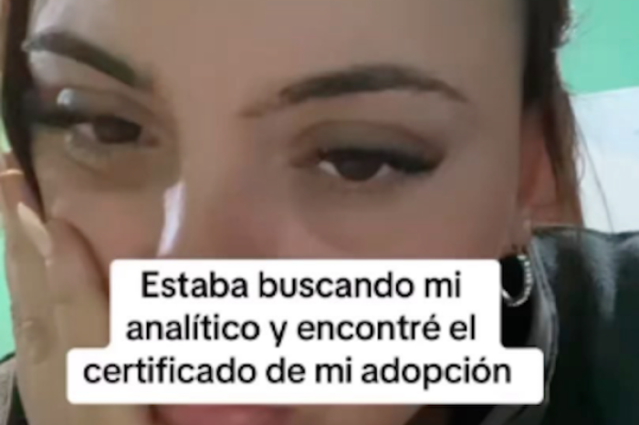 Joven descubre su certificado de adopción mientras buscaba documentos personales