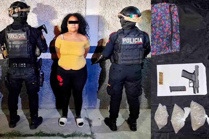 Arrestan a mujer armada, en Monterrey