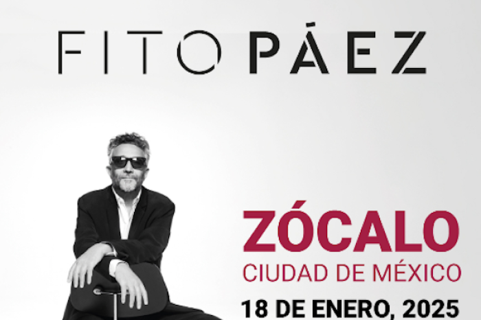 Fito Páez regresa al Zócalo de la CDMX con 