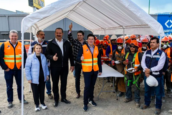 Organiza Samuel García “tamaliza” y anuncia refuerzos para terminar líneas del metro