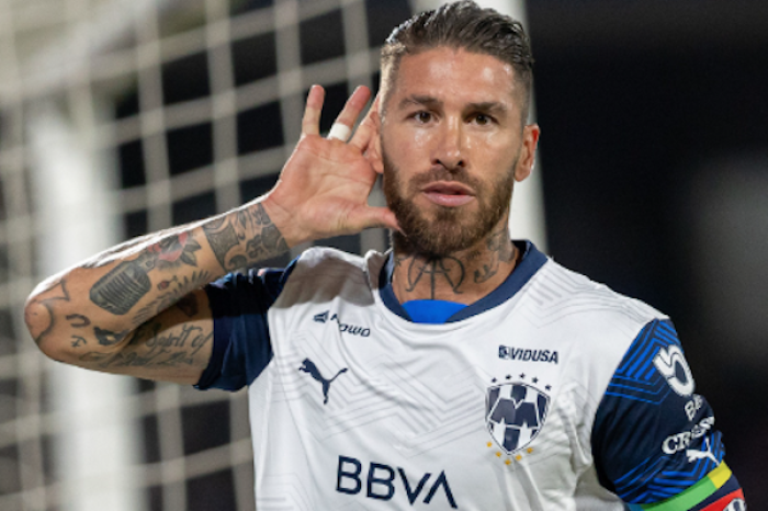 Sergio Ramos anota su segundo gol con Rayados